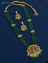 Victorian Polish AD Stone Pendent with Beads Haram