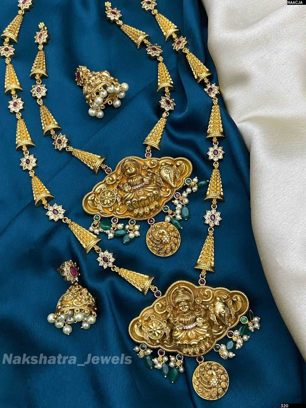 Nakshi Work with AD Stones Combo Set - Nakshatra Jewels