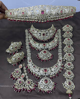 Victorian Polish AD Stones Bridal Set - Nakshatra Jewels