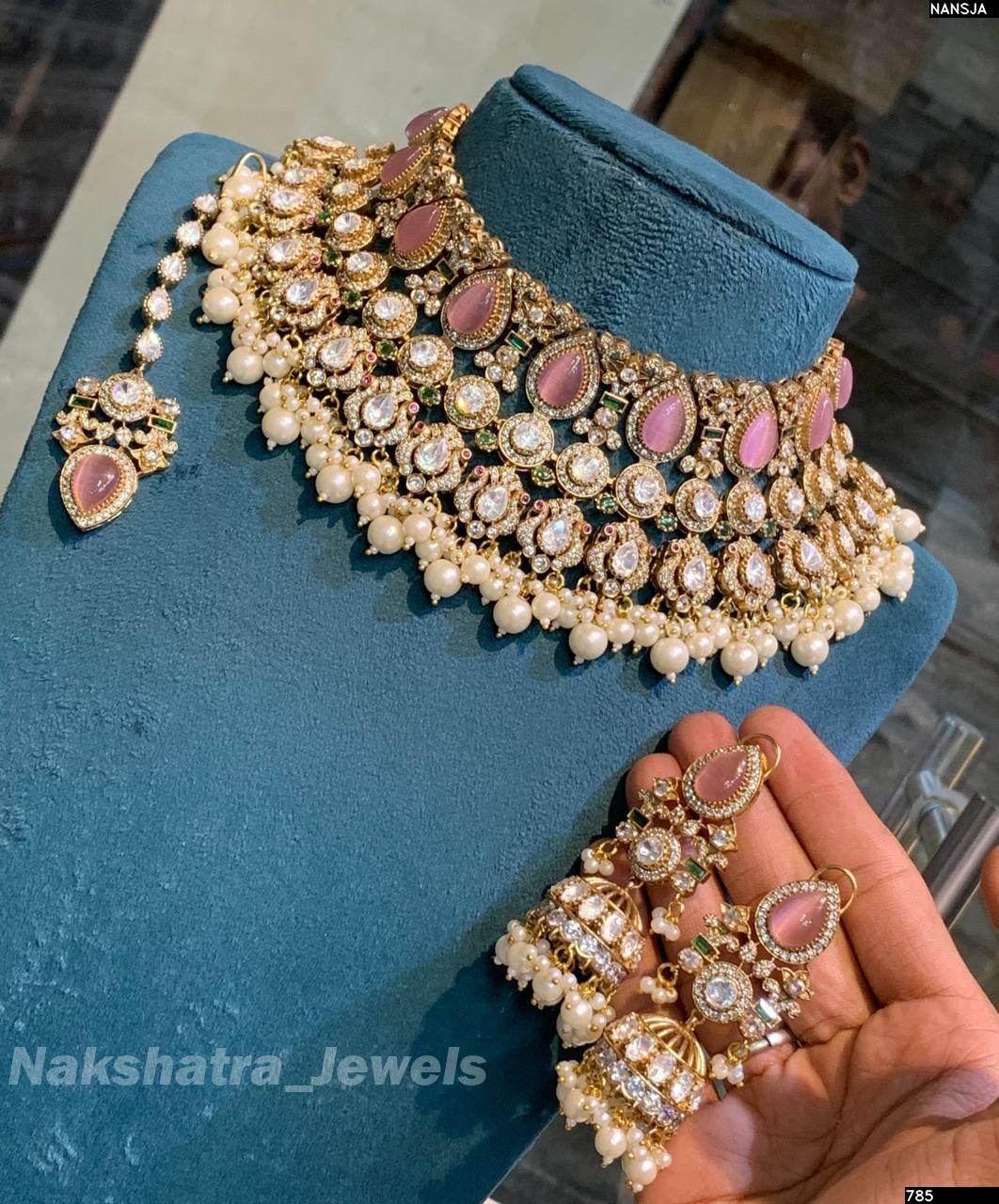 Kundan with Moissanite Stones Bridal Choker