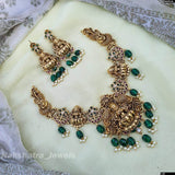 Premium Matt with AD & Kempu Stones Necklace - Nakshatra Jewels