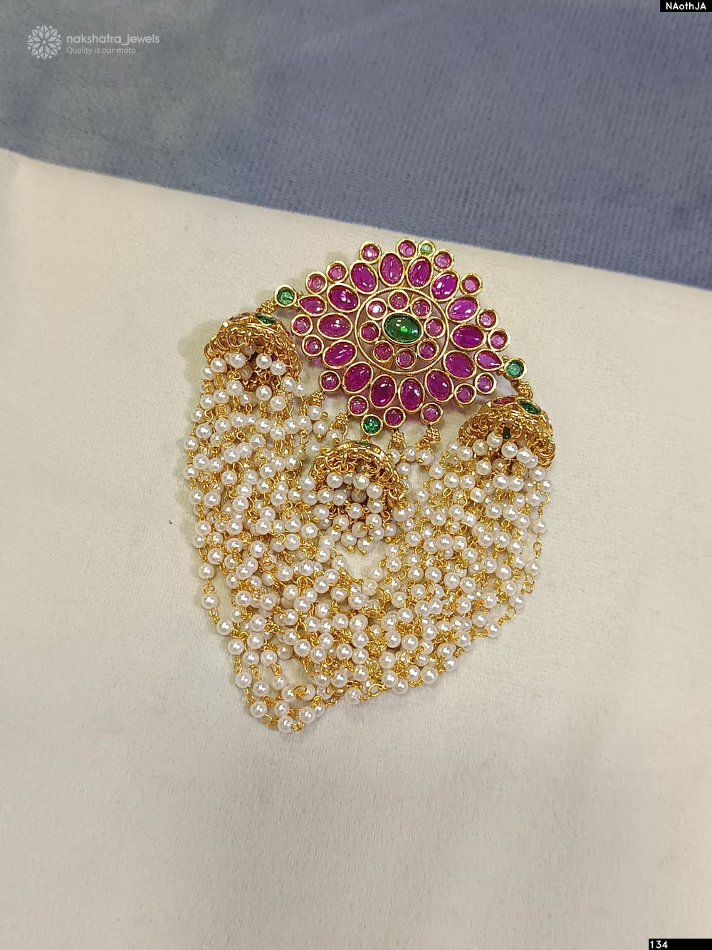 Premium Matt with Kempu Stones Hair Accessories