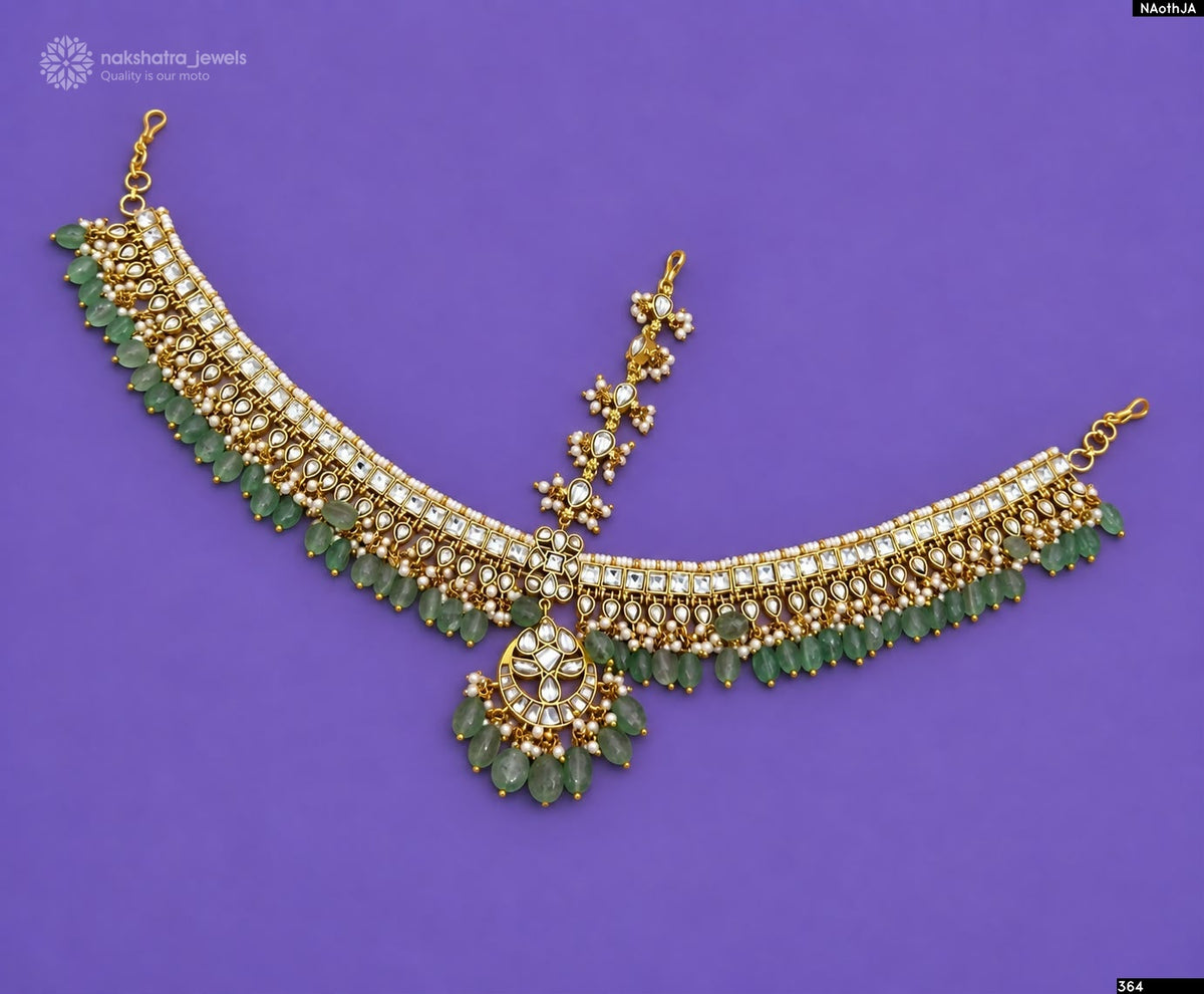 Kundan Stones Bridal Head Set