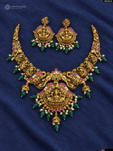 Nakshi Work with Kundan Stones Bridal Necklace