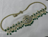 Victorian Polish AD Stone Bridal Hip Chain - Nakshatra Jewels