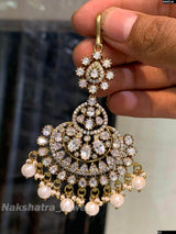 Moissanite Stones Tikka - Nakshatra Jewels