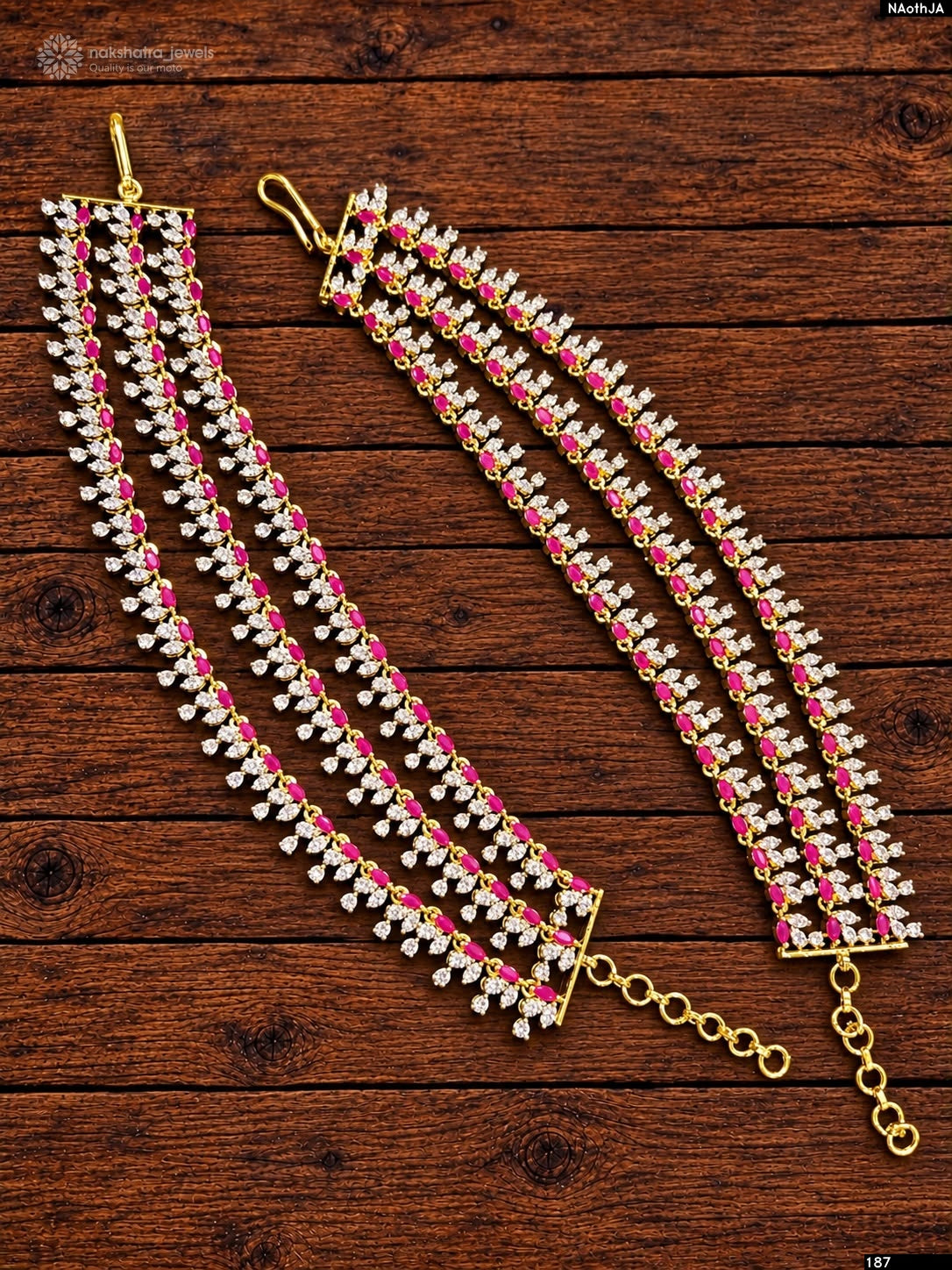 AD Stones Ear Chains