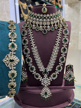 Victorian Polish AD Stones Bridal Combo Set