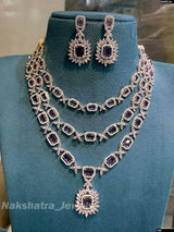 AD Stones Bridal Layer Haram - Nakshatra Jewels