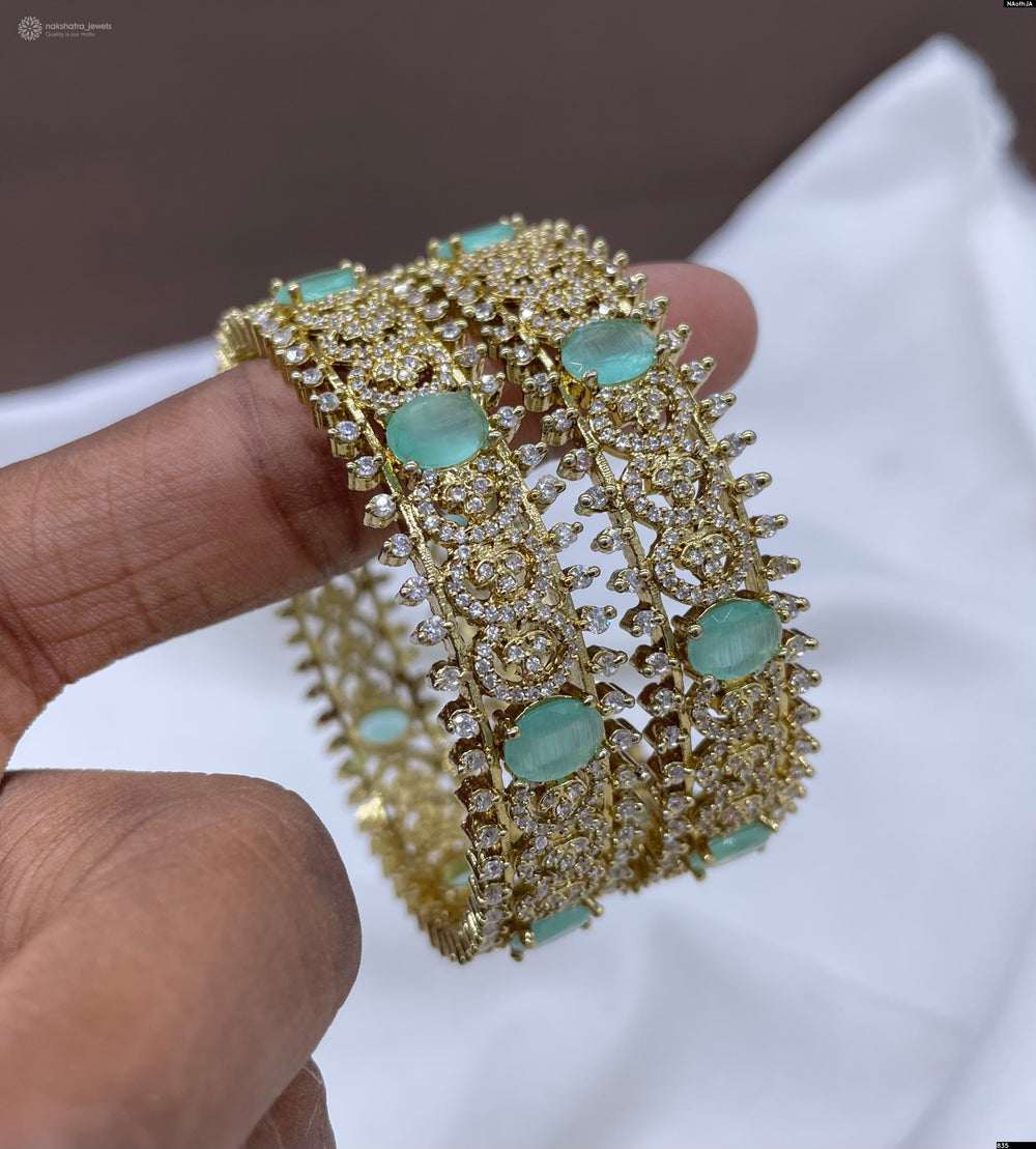 Victorian Polish AD Stones Bangles