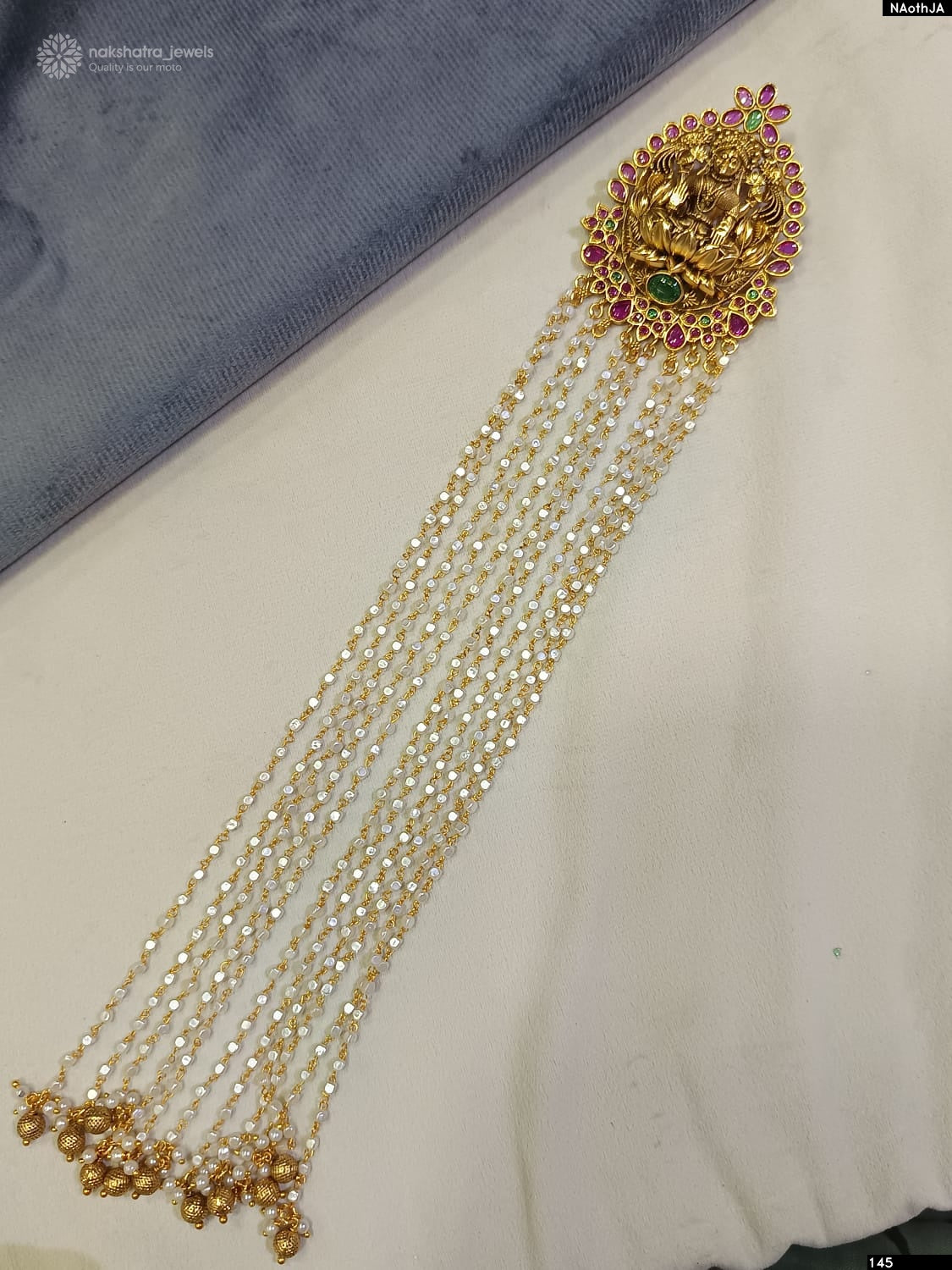 Premium Matt with Kempu Stones Hair Accessories