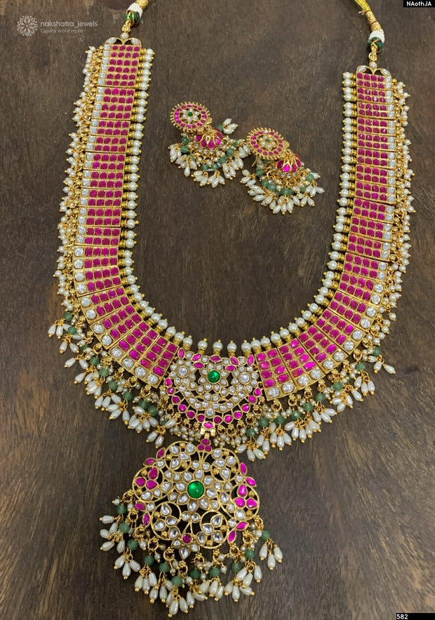 Kundan Stones Bridal Haram with Guttapusal
