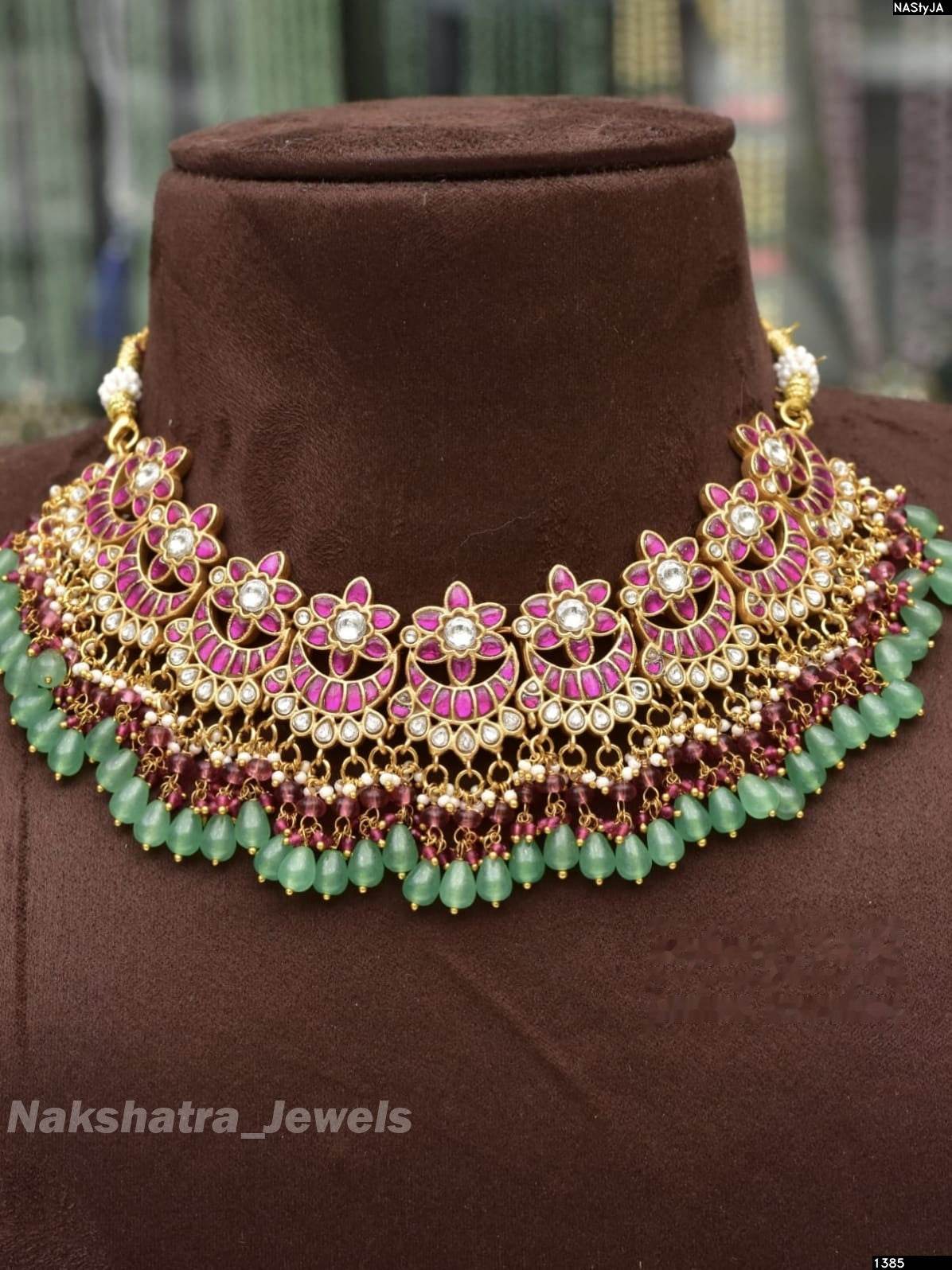 Jadau Kundan Stones Bridal Necklace