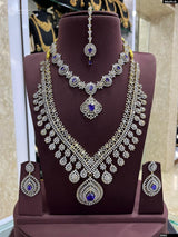 American Diamond Stones Bridal Combo Set