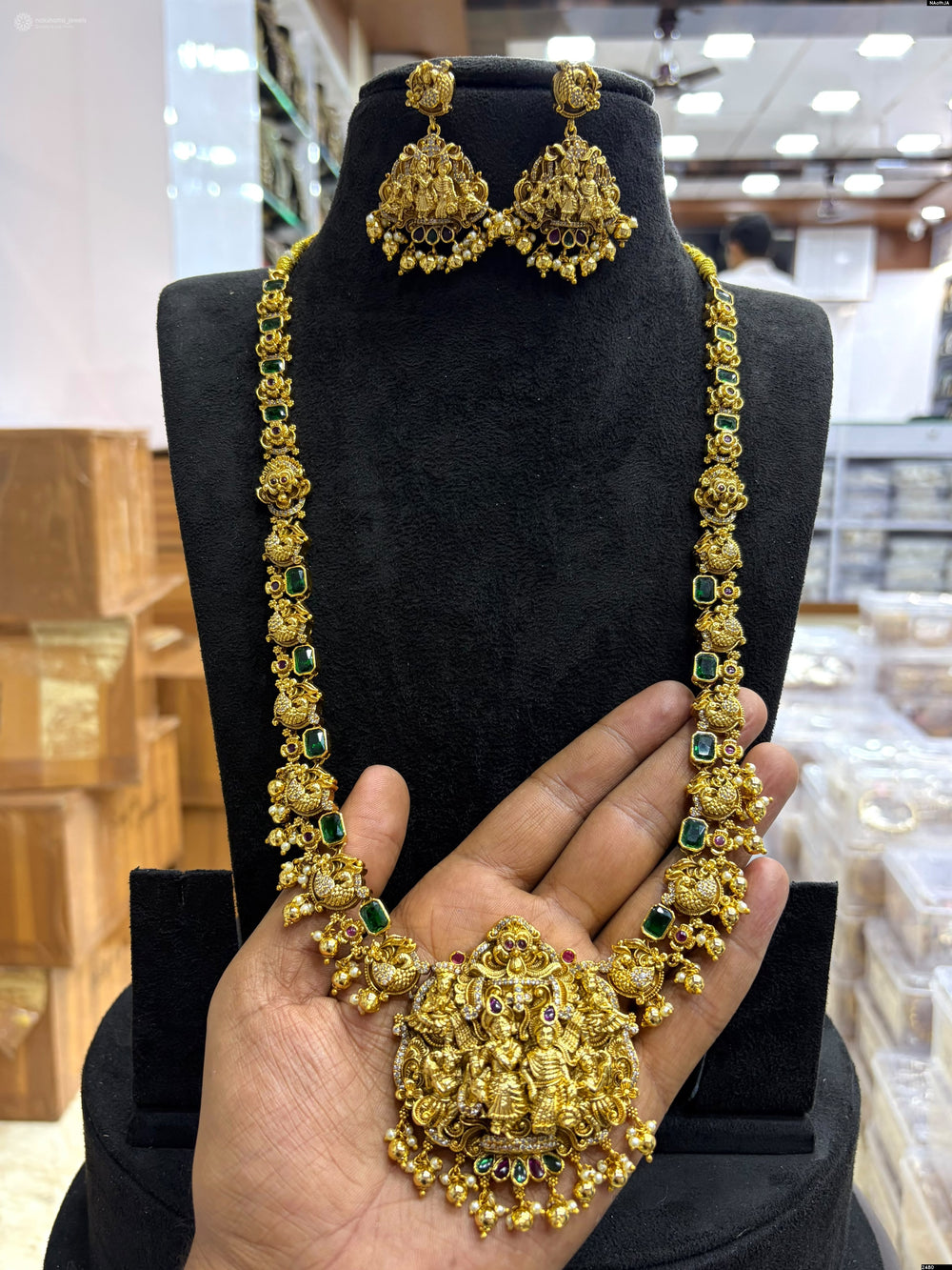Nakshi Work with AD Stones Bridal Haram