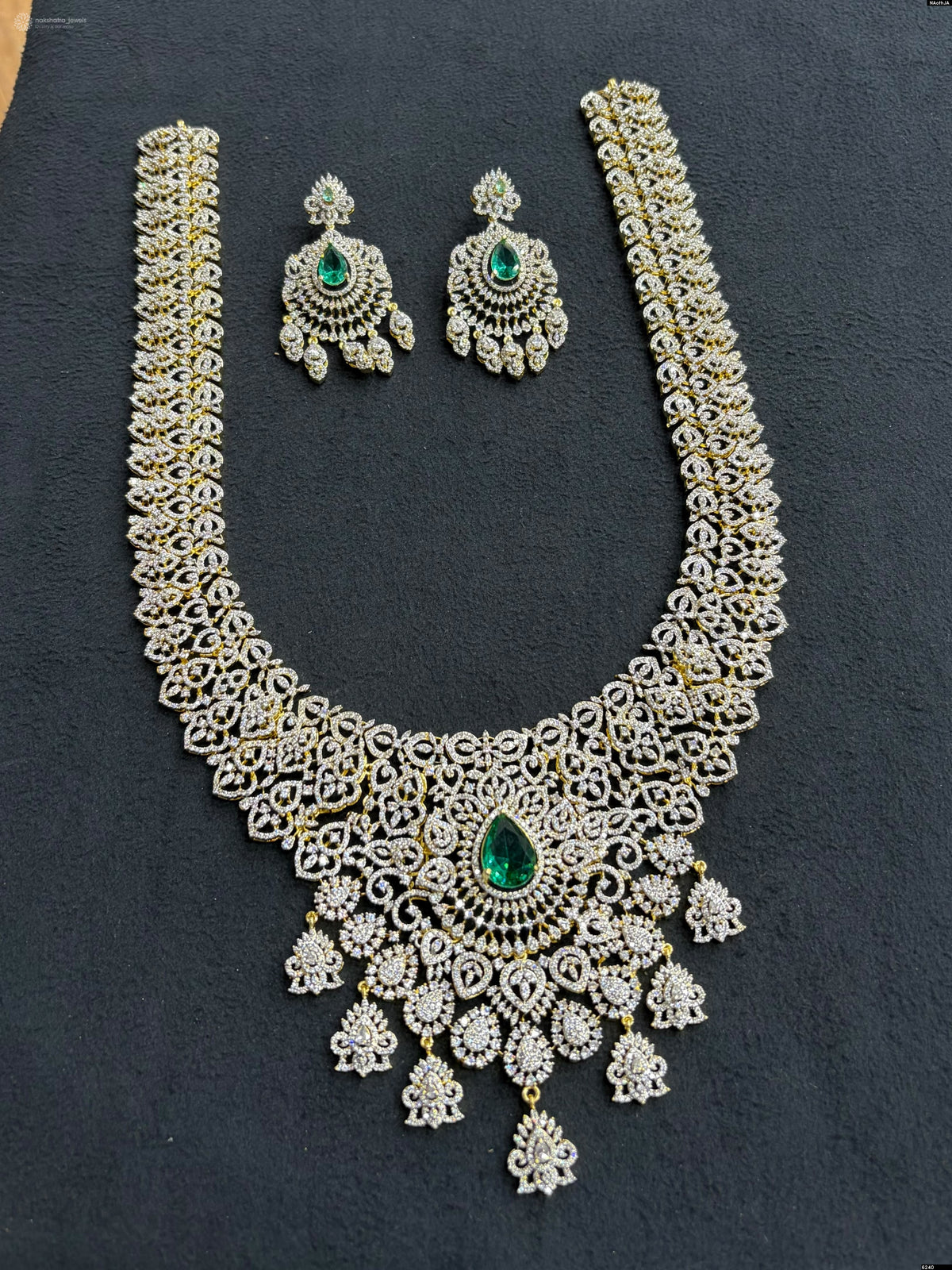 American Diamond Stones Bridal Haram