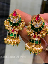 Jaadu Kundan Stones Bridal Earrings - Nakshatra Jewels