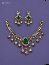 Victorian Polish AD Stones Necklace