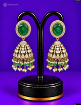 Victorian Polish with AD Stones Earrings
