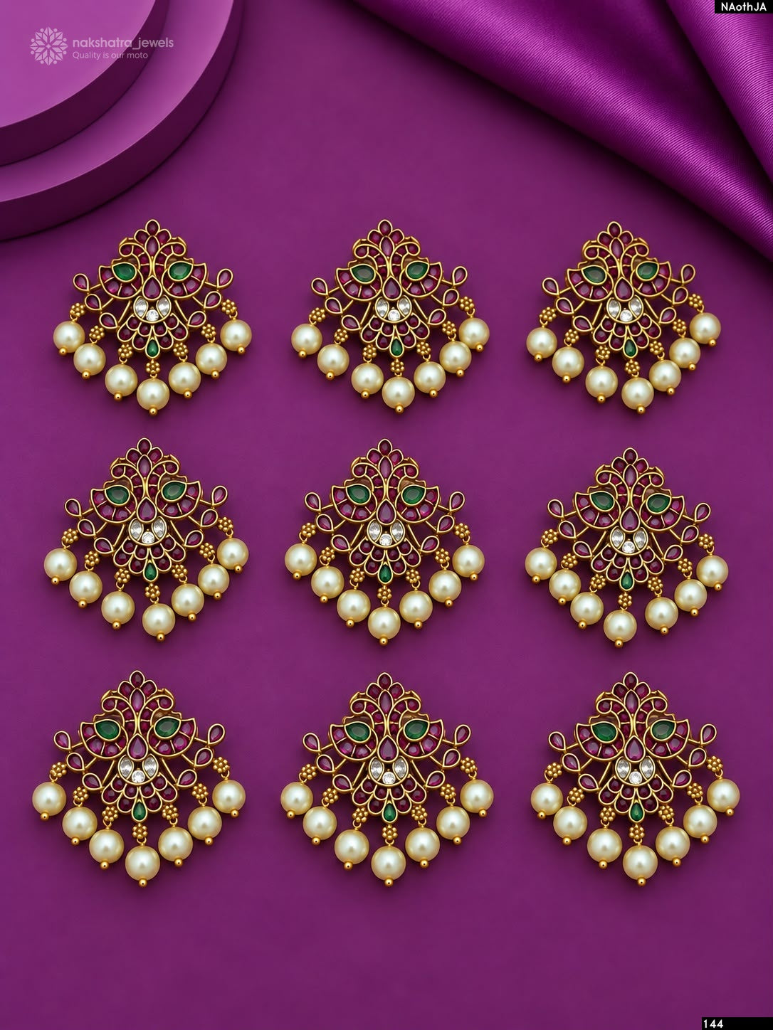 Premium Matt with Kempu Stones Hair Accessories