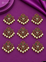 Premium Matt with Kempu Stones Hair Accessories
