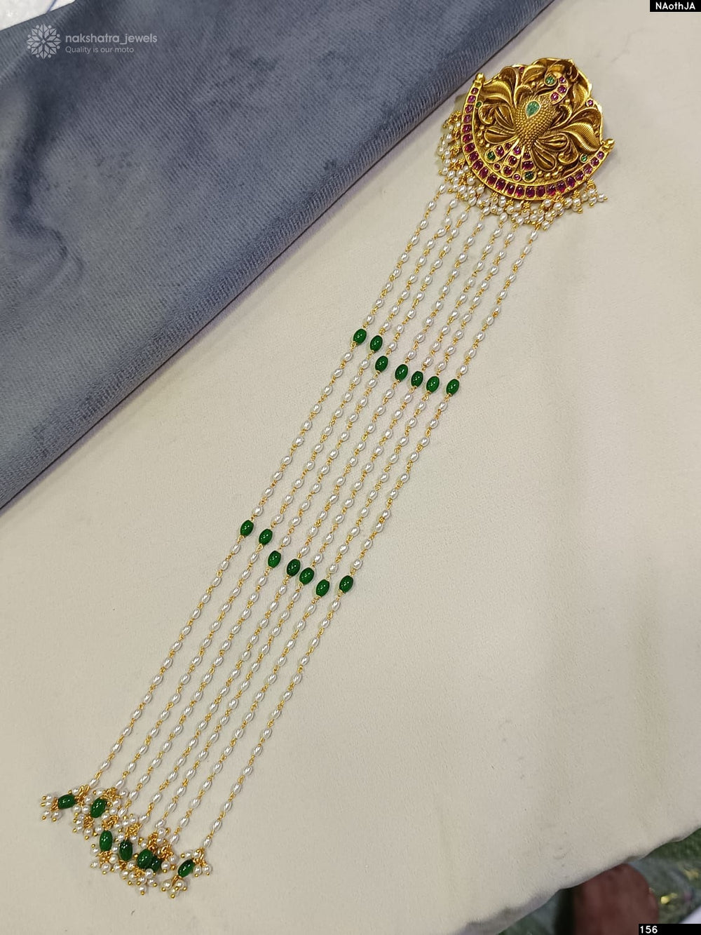 Premium Matt with Kempu Stones Hair Accessories