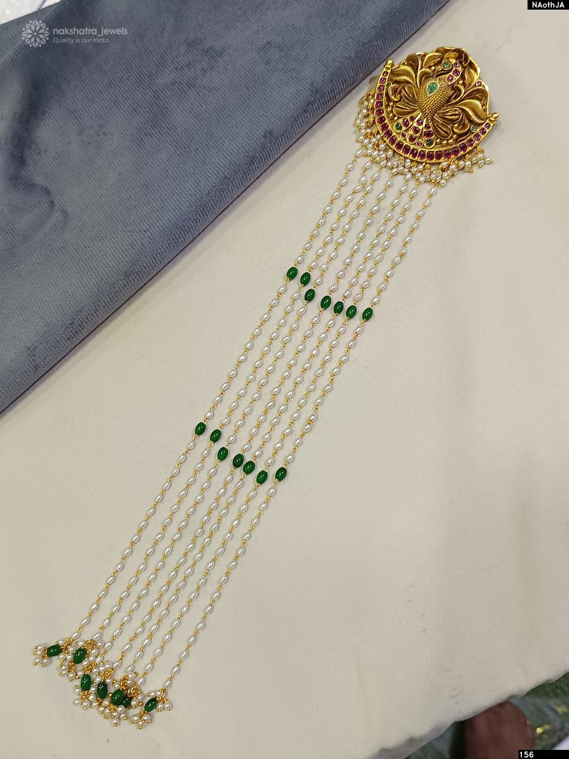 Premium Matt with Kempu Stones Hair Accessories