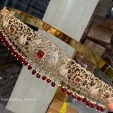 Victorian Polish AD Stones Bridal Hip Belt - Nakshatra Jewels