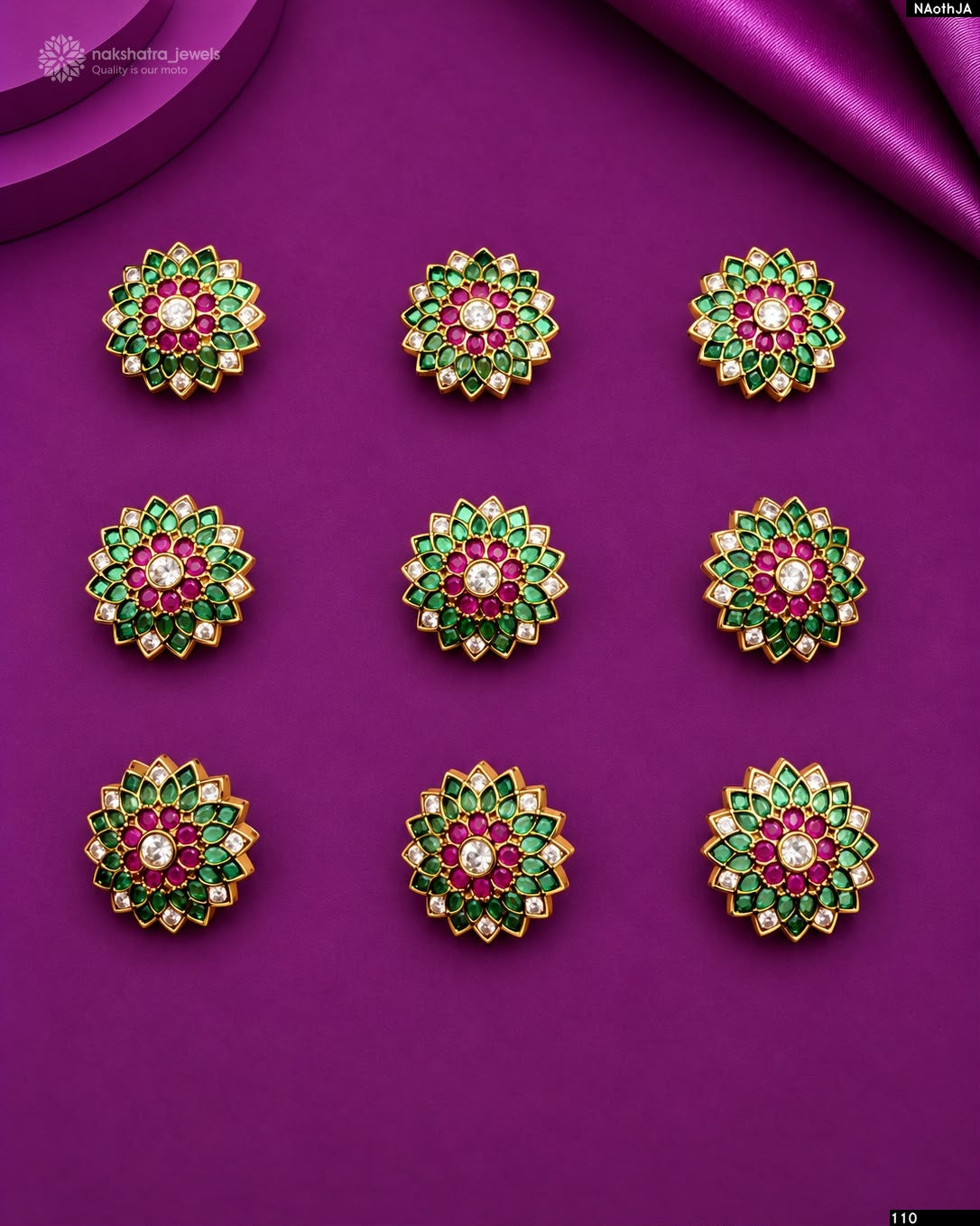 Premium Matt with Kempu Stones Hair Accessories