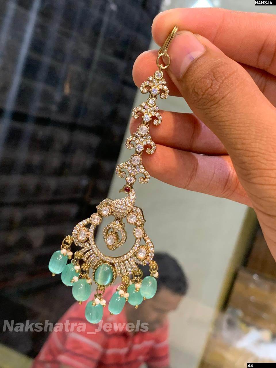 Moissanite Stones Tikka - Nakshatra Jewels