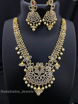 AD Stones Necklace (Gold Polish) - Nakshatra Jewels