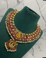 Nakshi Work with Kundan Stones Bridal Necklace