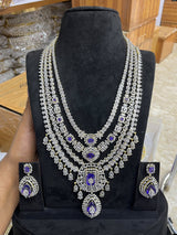 American Diamond Stones Bridal Haram