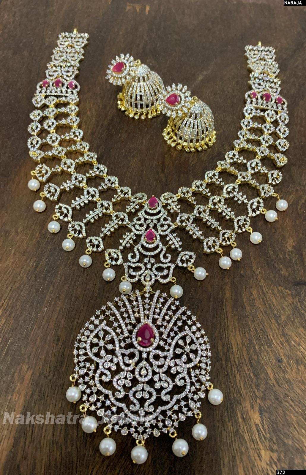 American Diamond Stones Bridal Haram