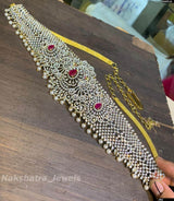 American Diamond Stones Bridal Hip Chain - Nakshatra Jewels