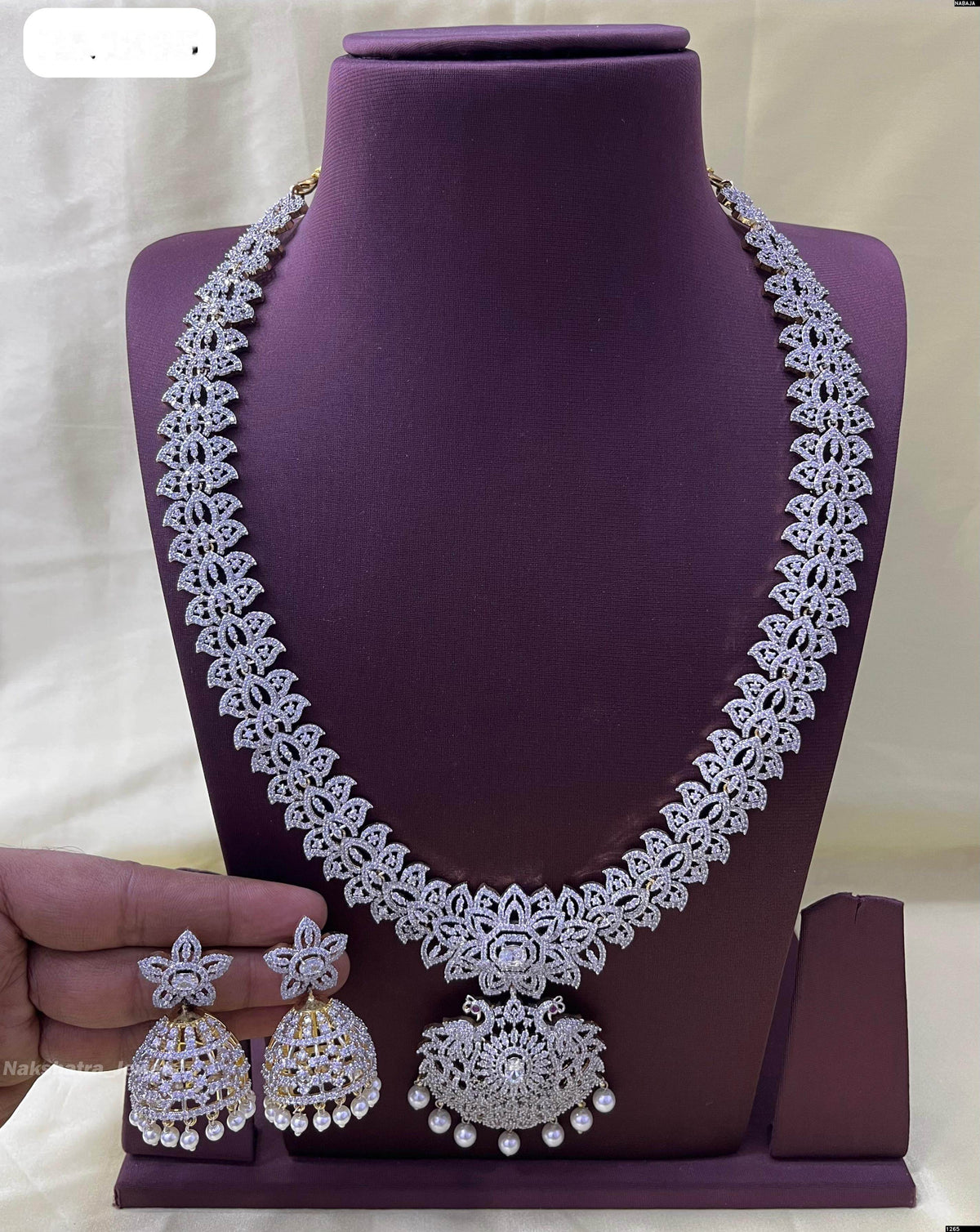 American Diamond Stones Bridal Haram