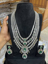 American Diamond Stones Bridal Haram