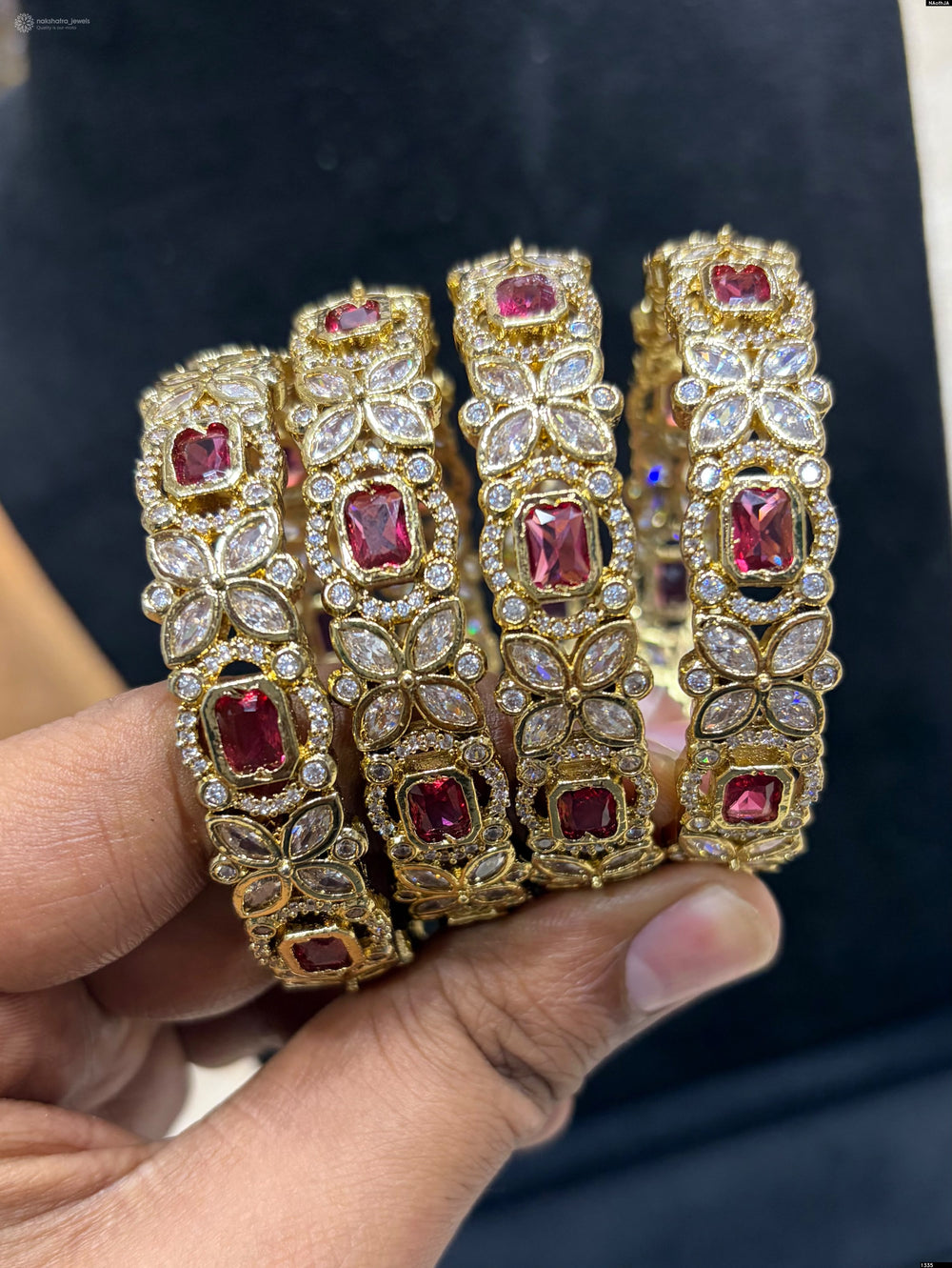 Victorian Polish AD Stones Bangles