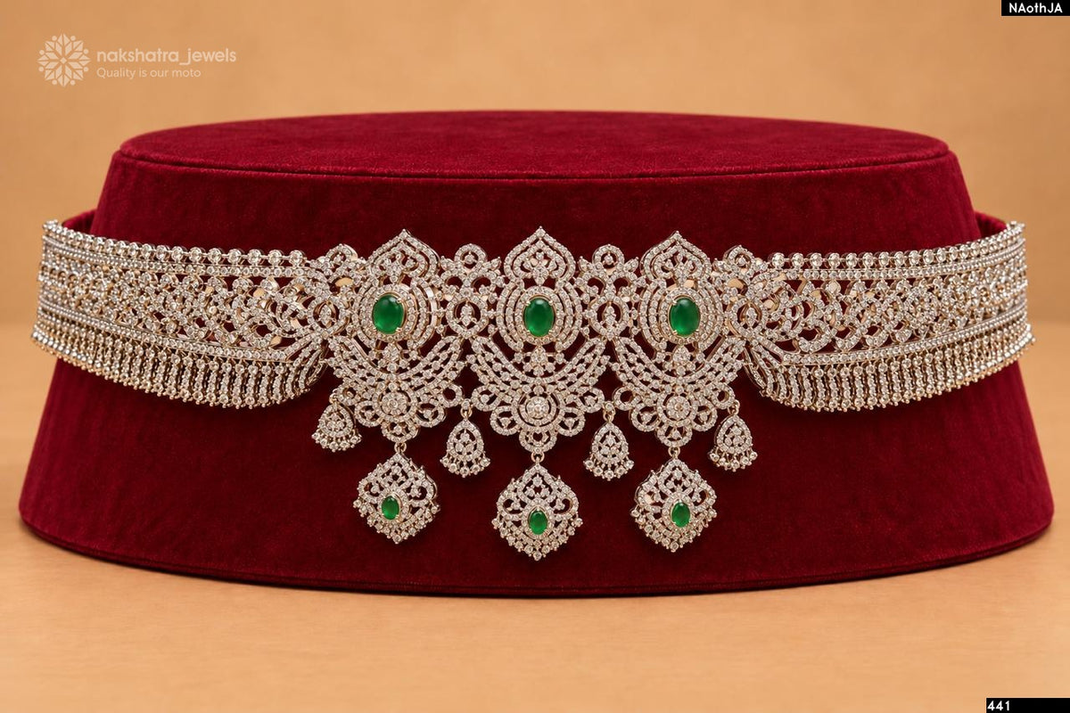 American Diamond Stones Bridal Hip Belt