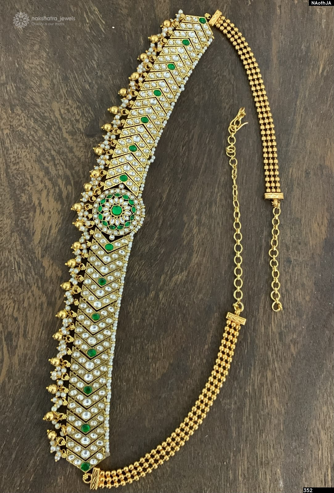Kundan Stones Bridal Hip Chain