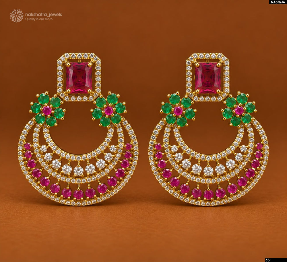 AD Stone Earrings