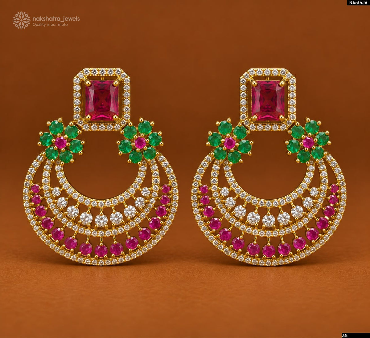 AD Stone Earrings