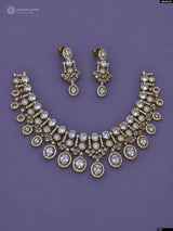 Victorian Polish AD Stones Necklace