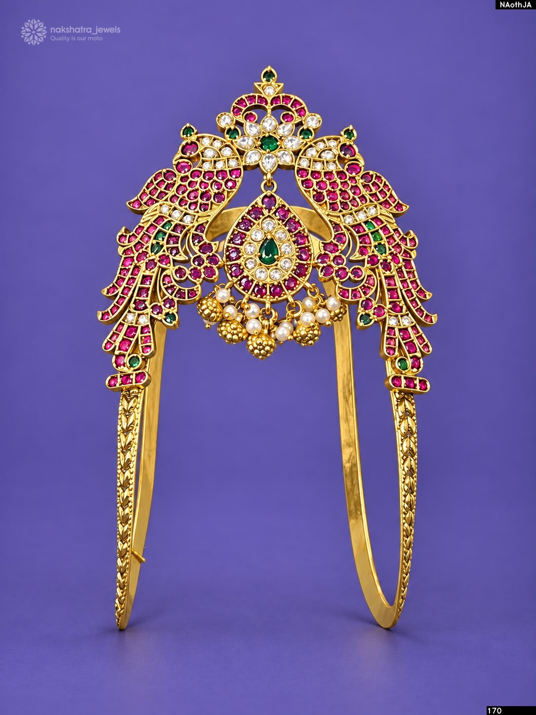 Kempu Stones Bridal Vanki