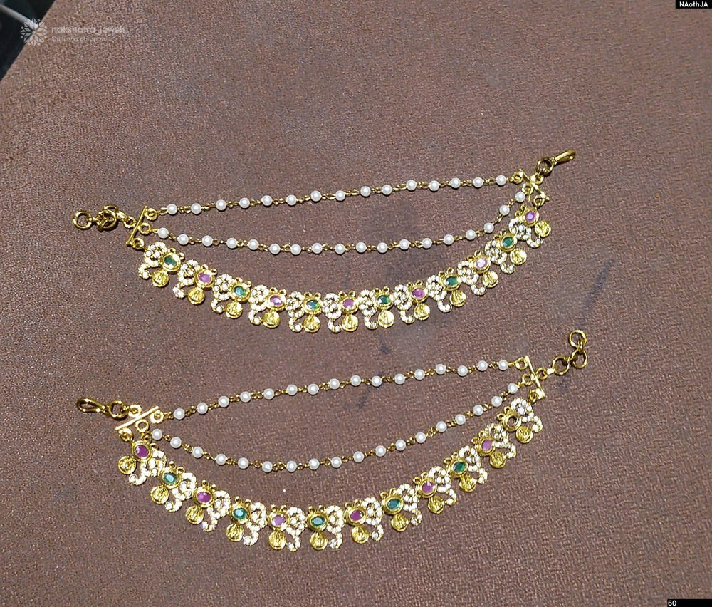 Premium Matt with AD Stones Ear Chains
