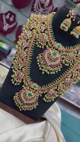 Jaadu Kundan Stones With Guttapusal Bridal Combo Set