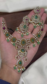 Victorian Polish with AD Stones Necklace