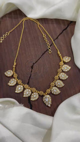 Nakshi Work with Kundan Stones Necklace